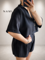 ست کراپ کت و شورتک مودال nami - Image 5