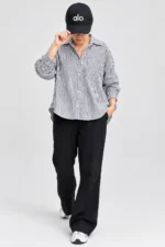 شومیز لینن راه راه زنانه zara