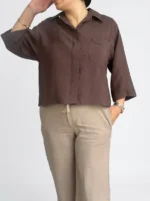 کراپ شومیز زنانه مودال - Image 3